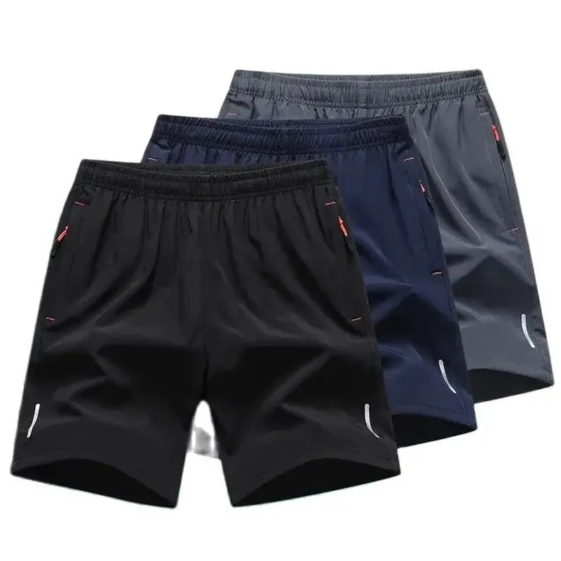 Verão nova chegada shorts esportivos dos homens novo confortável cintura elástica roupas masculinas respirável calças curtas mais 6xl 7xl 8xl