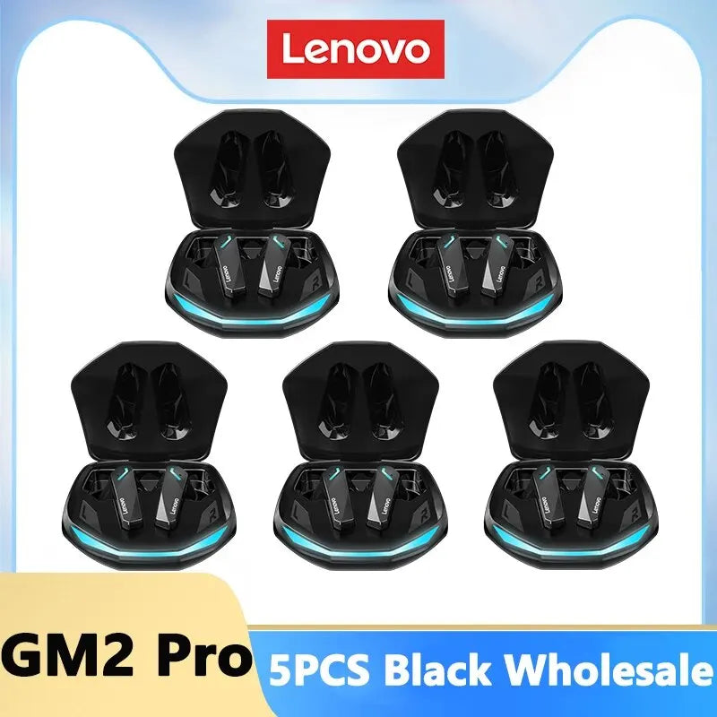 Lenovo-GM2 Pro Sem Fio In-Ear Bluetooth 5.3 Fones De Ouvido, Auriculares Esportivos, Jogos, Baixa Latência, Modo Duplo, Auscultadores De Música, Novo